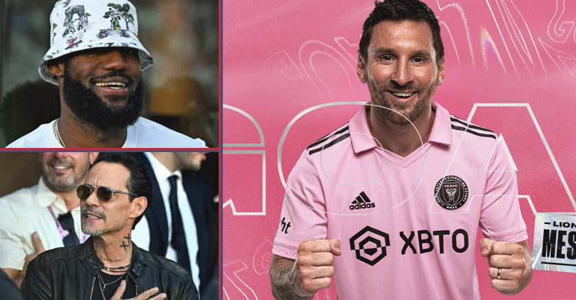 Famosos en el debut de Messi con el Inter Miami