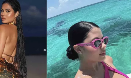 La Dura deslumbra en el mar con su sensualidad y un deslumbrante bikini rosa