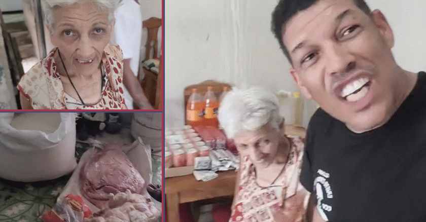 Limay Blanco da ayuda a anciana de 70 años que chapea en La Habana