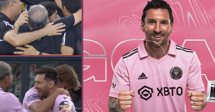 Dos Goles de Messi contra Atlanta United en la primera Mitad del partido