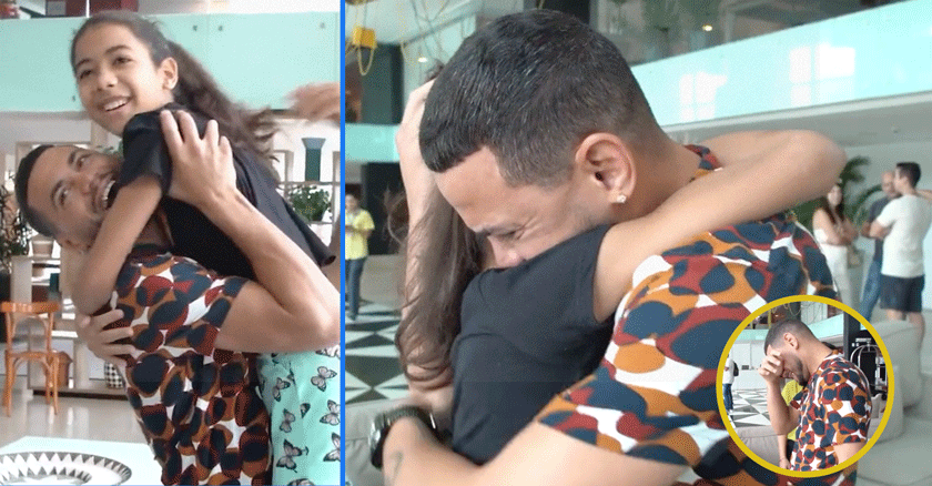 Robeisy Ramírez  se reencuentra con su hija después de  5 años sin verse