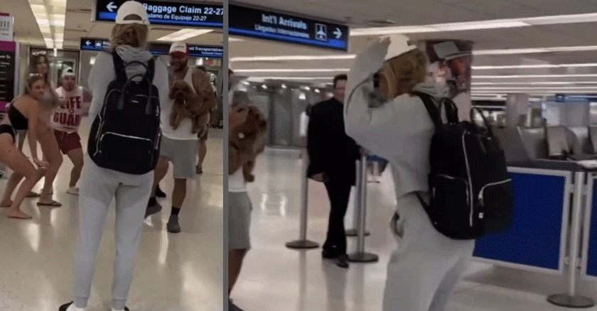 Llegada al Aeropuerto de Miami con auténtica bienvenida