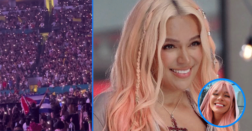 Karol G se Presenta en Miami: Cubanos Ondeando Banderas y Sorpresas en el Escenario