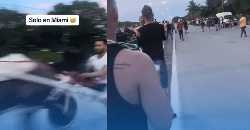 ¿Una Carrera de carretones de caballos en Miami?