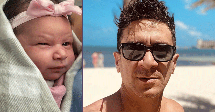 David Blanco da la bienvenida a su hija al mundo