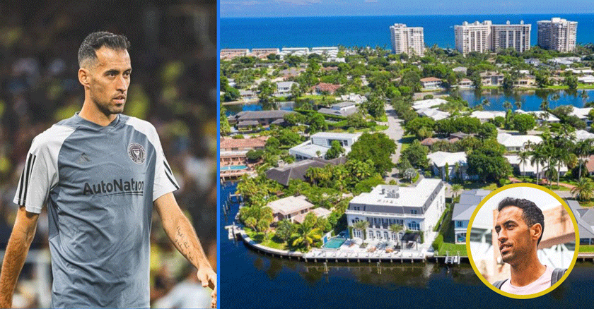La lujosa mansión que compró Sergio Busquets  en Miami por 8,7 millones de dólares