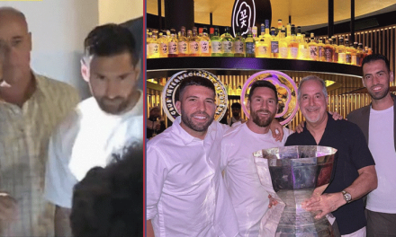 Lio Messi disfruta de noche en Miami y fanáticos esperan a la salida de lujoso restaurante