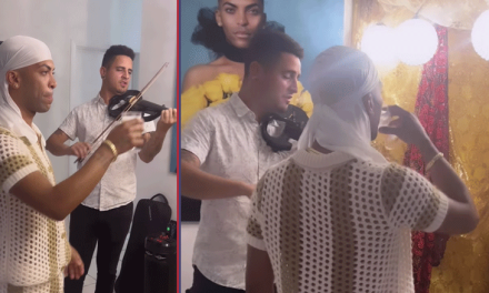 Famoso influencer de Miami Oyacito Rey de Reyes dedica violín para Oshún
