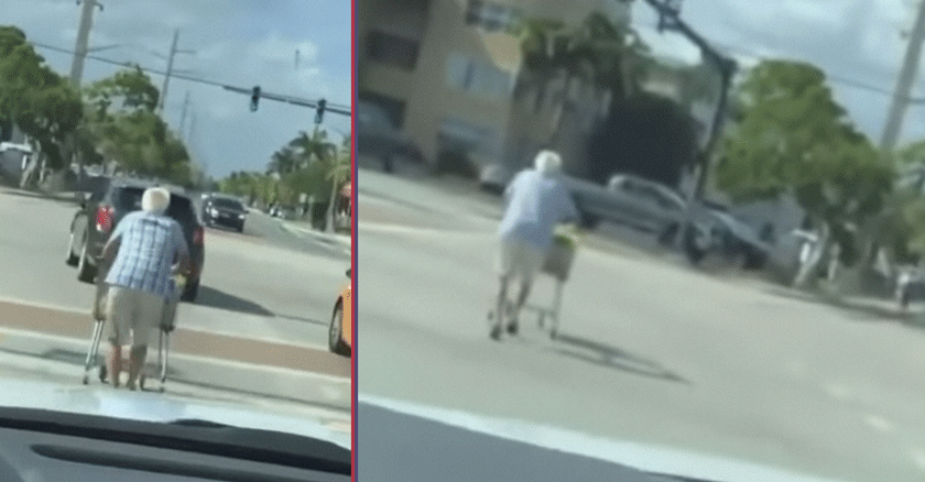 Anciano Con Carrito de Supermercado en Miami: Una Escena que Despierta Conciencia y Debate