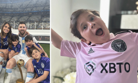 Mateo, hijo de Messi y Antonela, sopla sus ocho velas con la camiseta del Inter de Miami