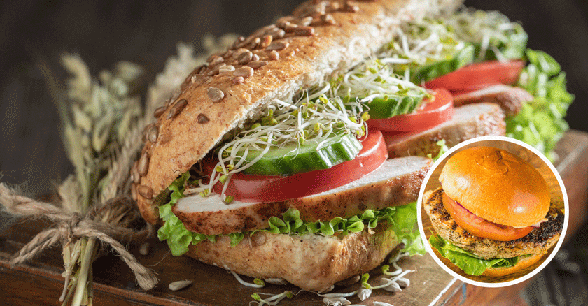 Comidas Saludables : Receta de Sándwich de Pechuga de Pollo al Estilo Casero