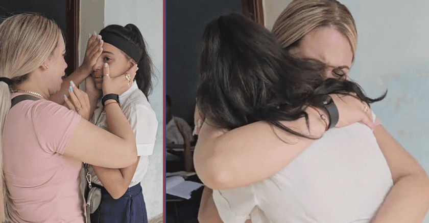 Una Madre e Hija Cubanas se Reencuentran en un Abrazo Lleno de Años de Anhelo
