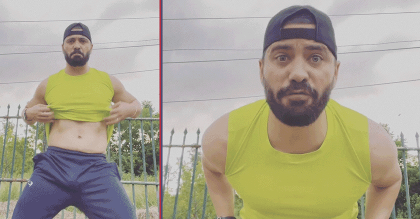 Actor Alejandro Cuervo  bailando a ritmo de «Washy Pupa»